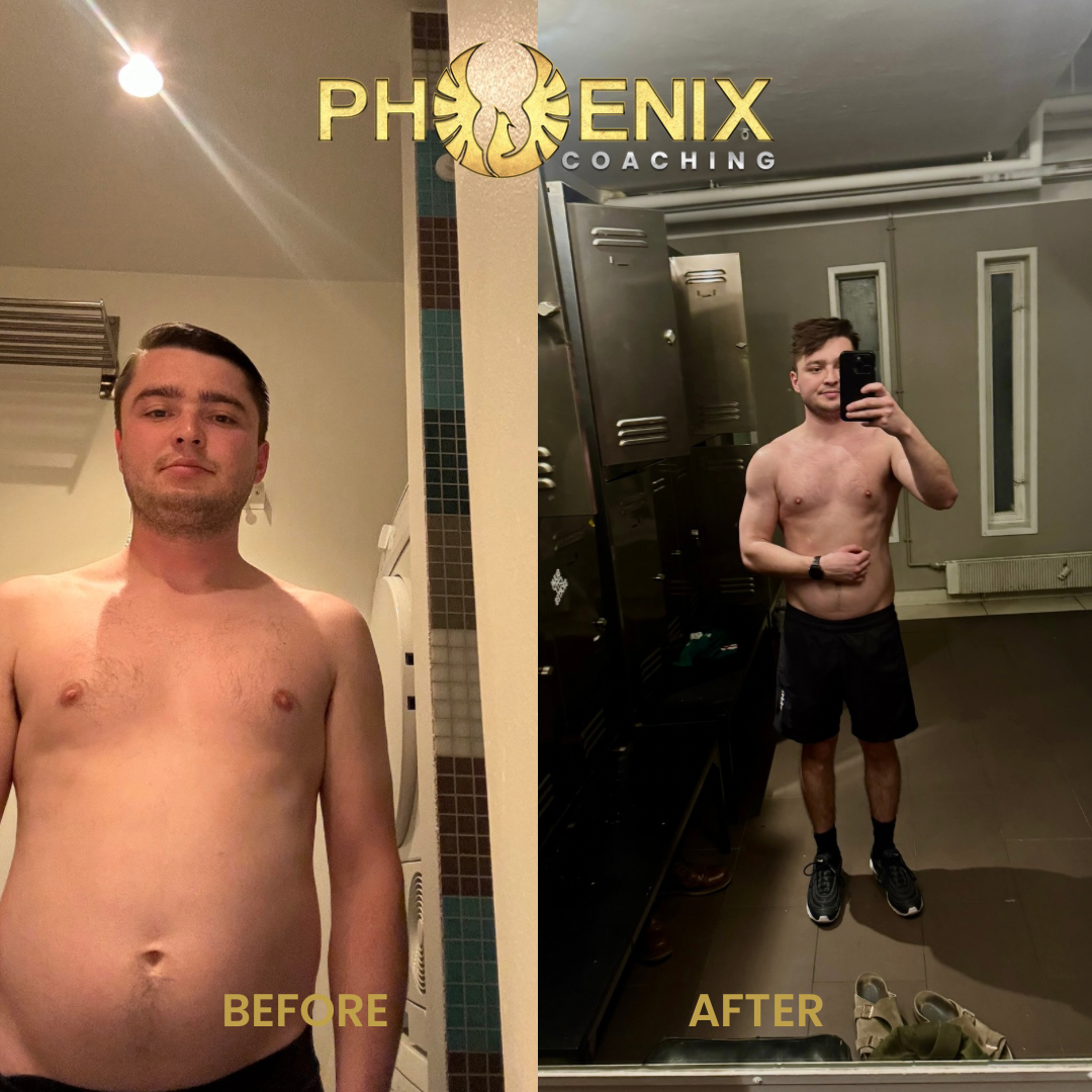 Client before and after transformation