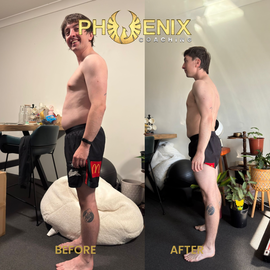 Client before and after transformation