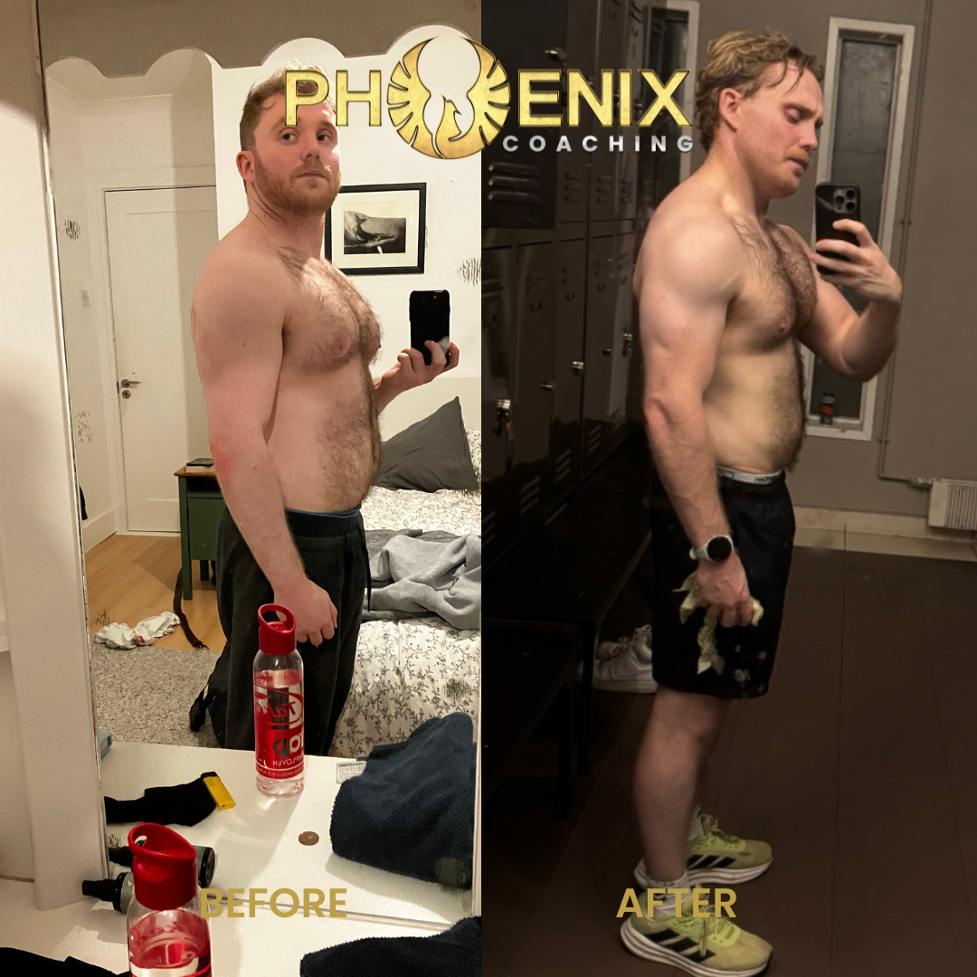 Client before and after transformation
