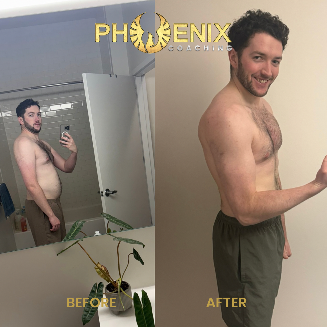 Client before and after transformation