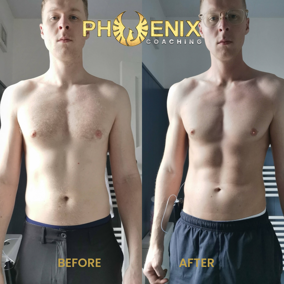 Client before and after transformation