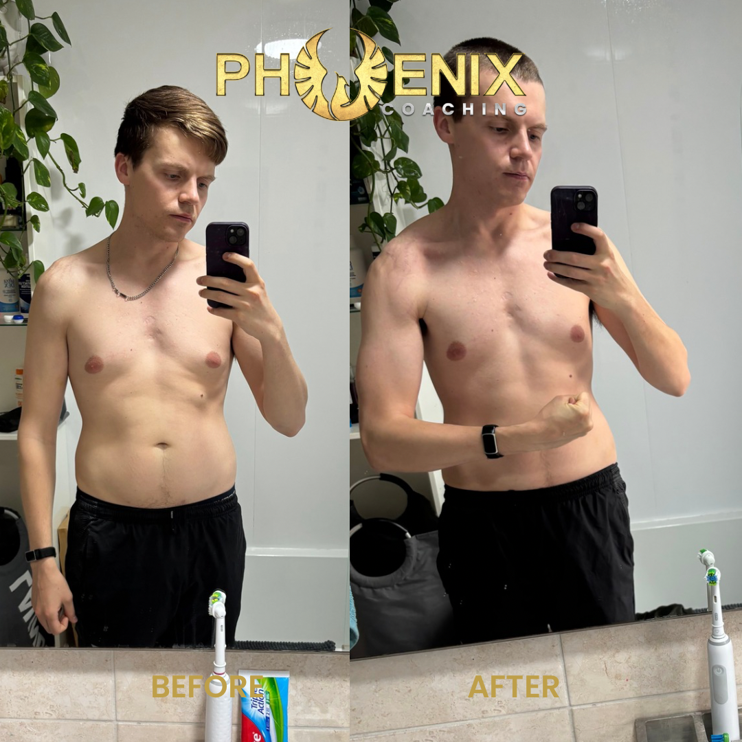 Client before and after transformation