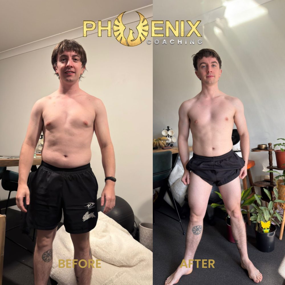 Client before and after transformation