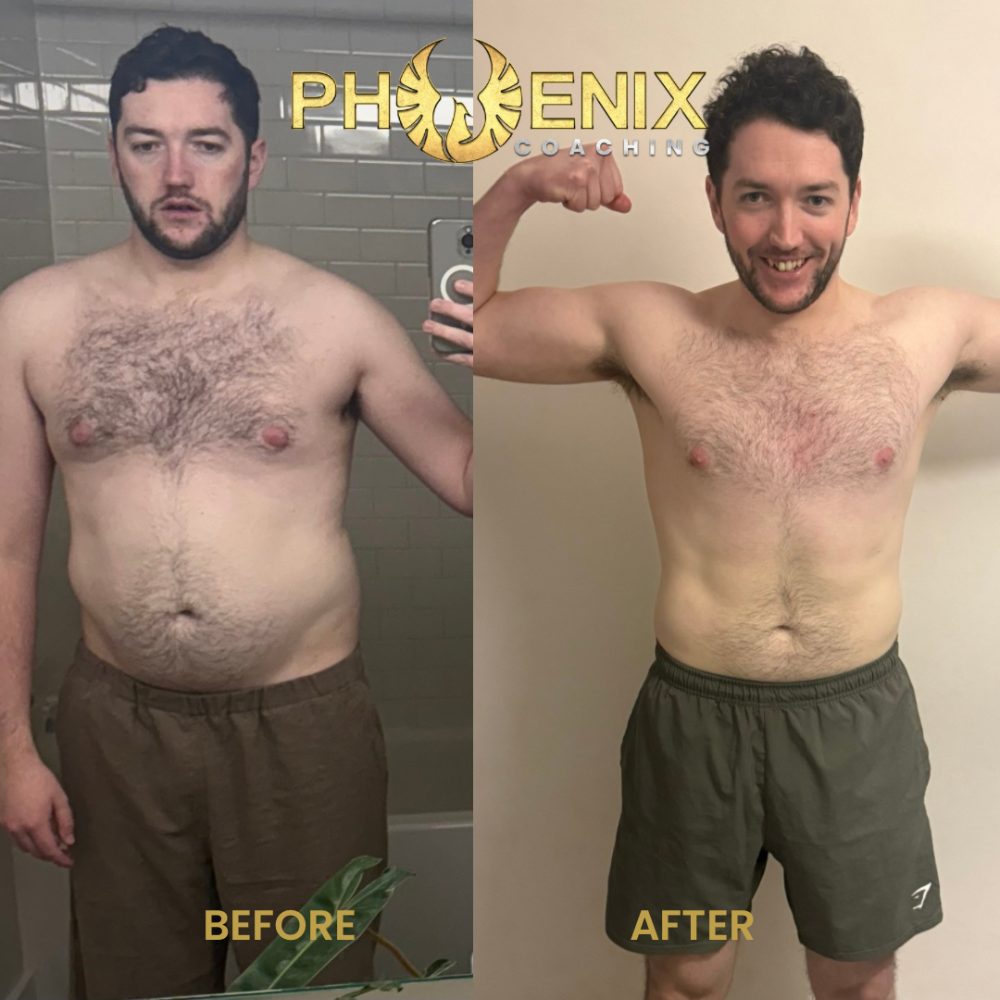 Client before and after transformation