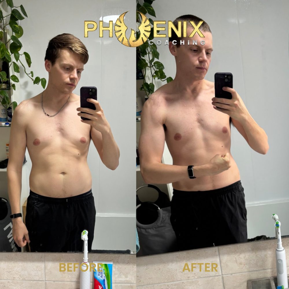 Client before and after transformation